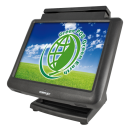 POS-терминал Posiflex KS-7210 Posiflex KS-7210 — очень компактный, но весьма производительный моноблок с надежным двухъядерным процессором Intel Atom D525 (PineView) с тактовой частотой 1,8 ГГц и встроенным слотом для считывателя магнитных карт